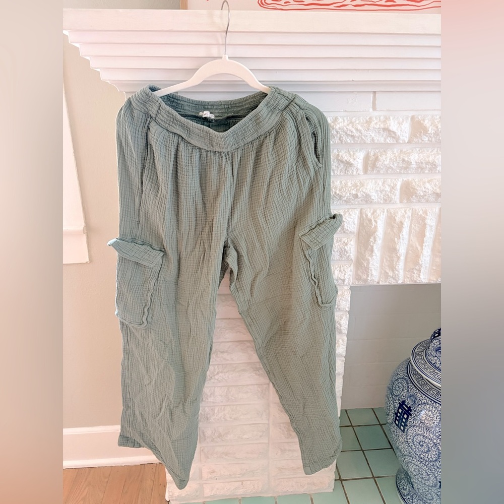 Aerie Cotton Cargo Pants